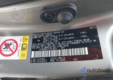2015 Lexus Nx 200T from USA, damaged, VIN JTJBARBZ1F2018829